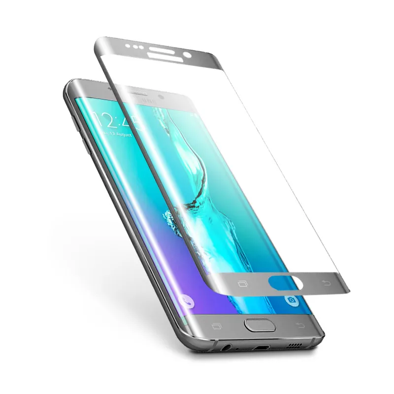 3D curved full cover corning tempered glass screen film for samsung galaxy s6 edge