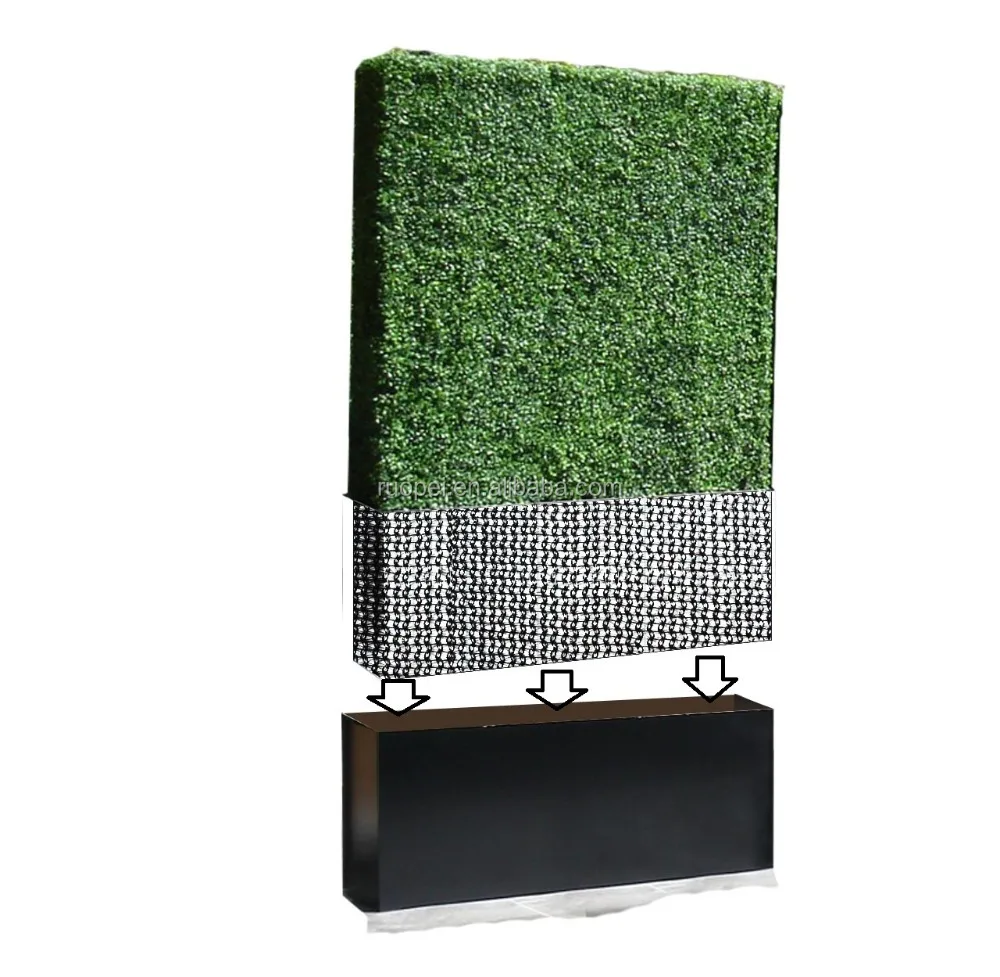 Vertical Garden Outdoor Decor Artificial Plastic Grass Wall Green Plant Hedge