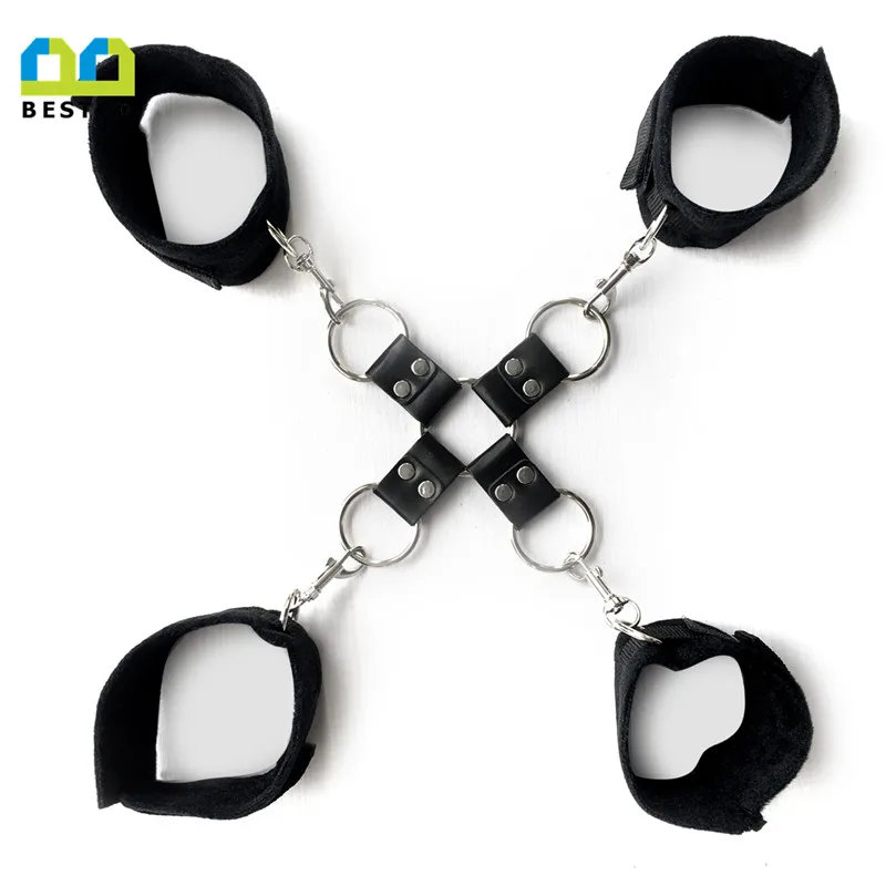 
Bestco New bdsm cross under bed bondage restraint set for couple sex game 