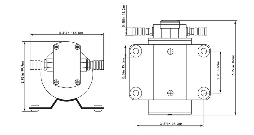 SURGEFLO FP-12 12v mini high pressure hydraulic car oil lift gear water pump