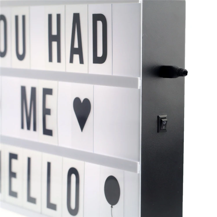 Модные дизайнерские A4 размер Милая язык лампа натяжение ткани кино Лайтбокс