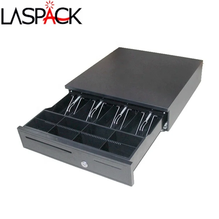 
POS cash register drawer lock box safe rj11 405 with 4 bill 8coin 
