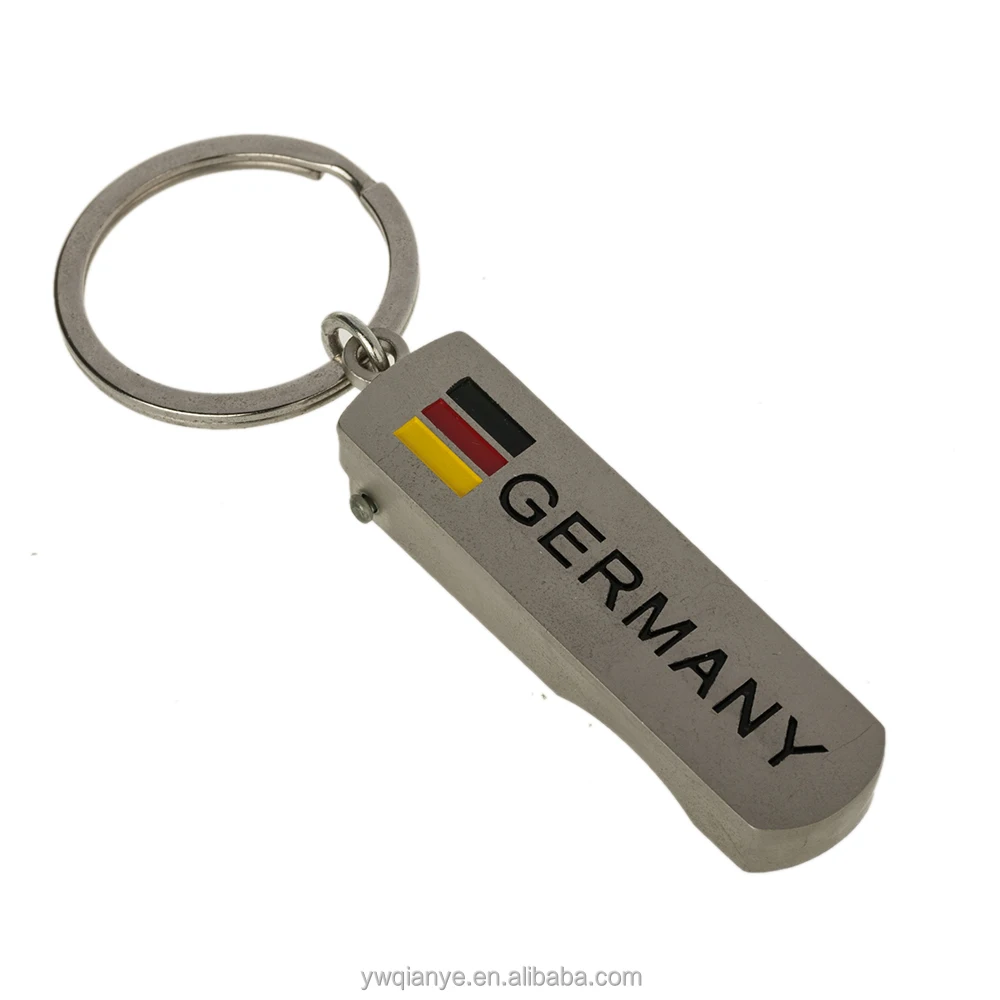 
Sedex audit factory metal Germany foldable nail clip keychain for souvenir 