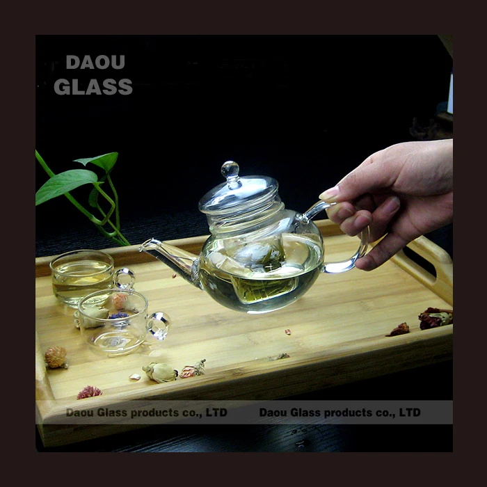 novelty small glass teapot with infuser,chinese tea kettle