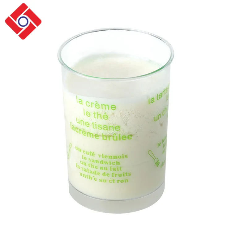 Disposable factory direct wholesale transparent raw material hard plastic dessert cup with lid