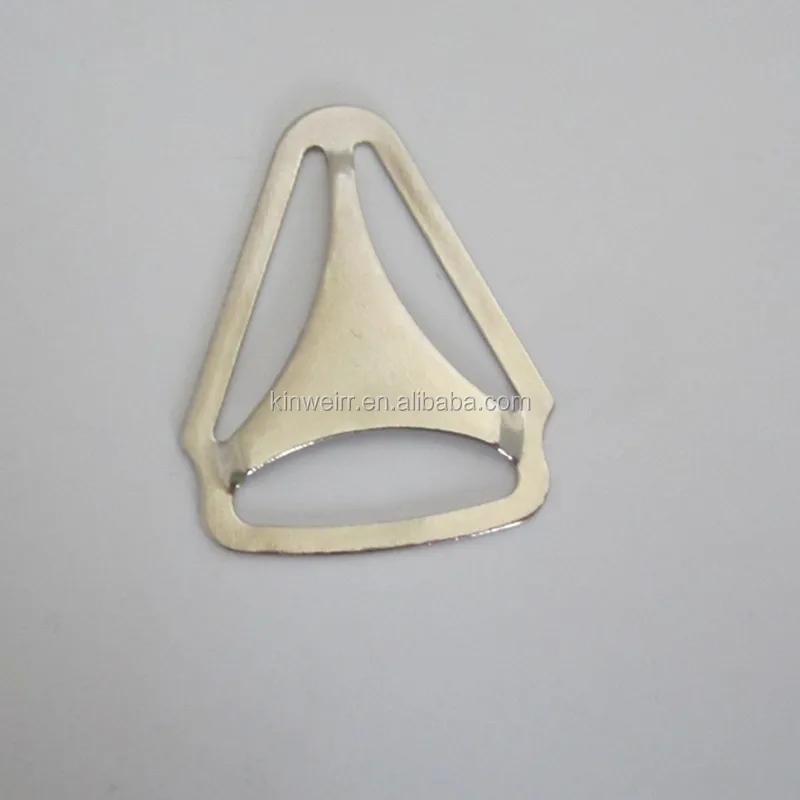 Металлические подтяжки с треугольной регулируемой пряжкой серебряного цвета для оптовой продажи