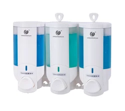 Triple Wall Mounted Shower Gel / Shampoo / Conditioner Lotion Dispenser CD-3016A