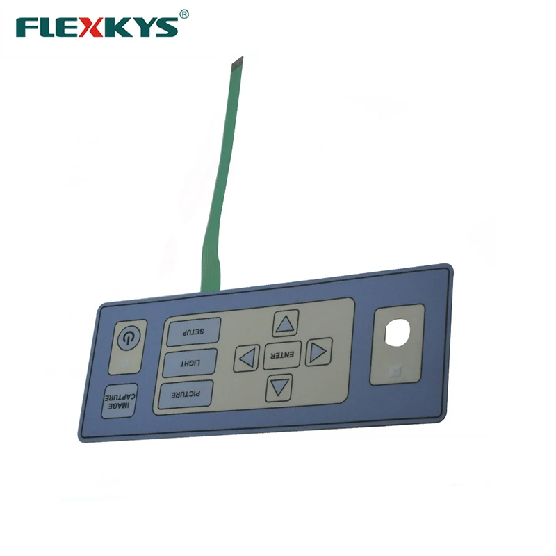 Рельефные клавиши металлический купол тактильные LED мембранная клавиатура переключатель клавиатура с 1 мм ZIF