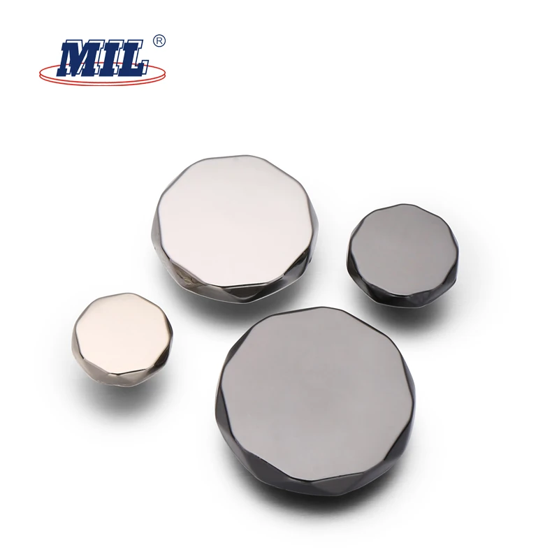 High Quality Zinc Alloy Gold Flat Press Metal Snap Fastener Button