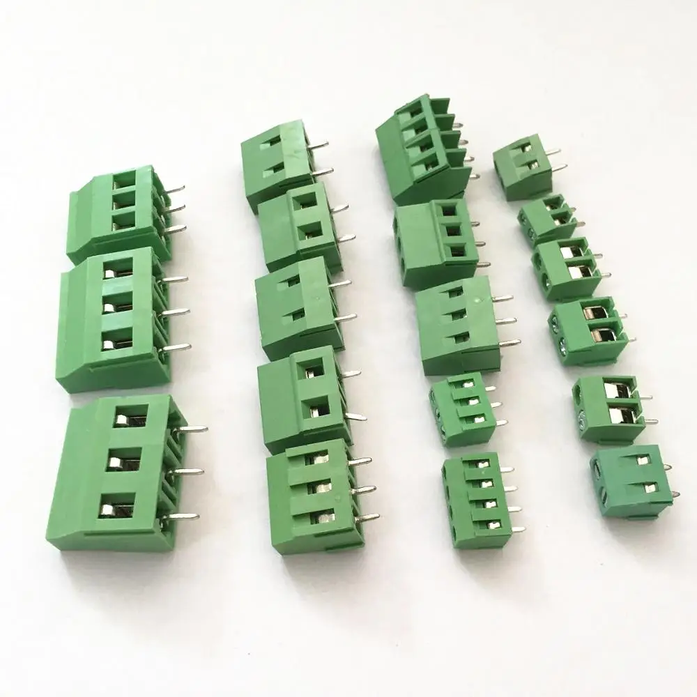 car high quality Straight pin 300V 16A 2 3 4 5 6 8 10 Pin spacing 2.54mm 3.5mm 3.81mm,5.0mm 5.08mm PCB Screw Terminal Block
