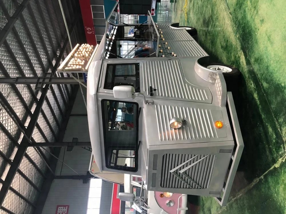 WNP-Citroen Silver Gray Food Truck Multifunction vintage trailer