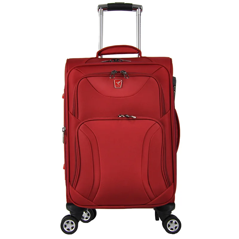 Hot sale promotional elegant travel luggage sets soft trolley luggage bag travelling suitcase