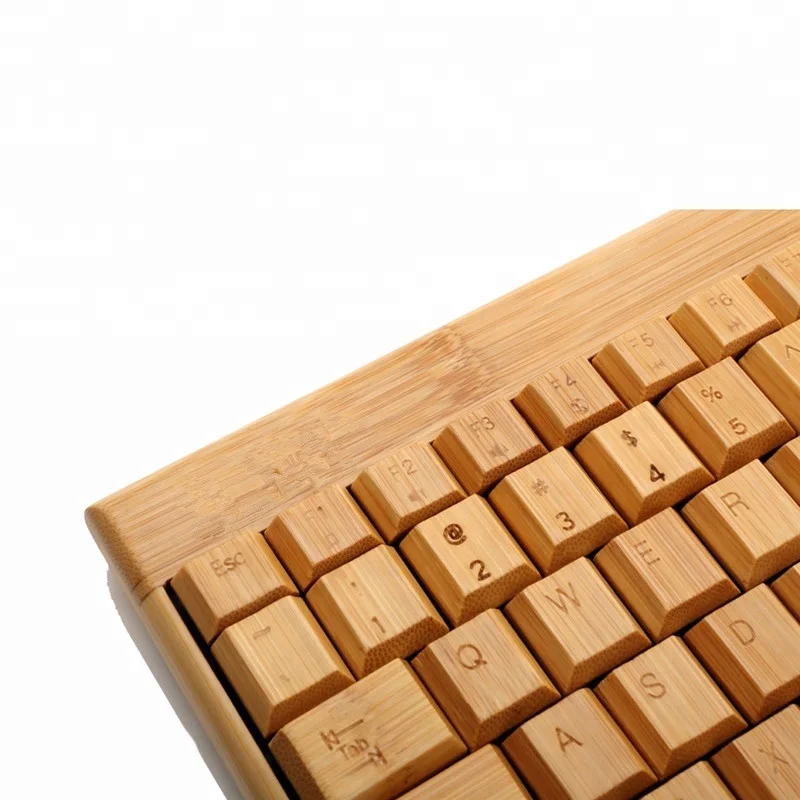 Wireless Eco Hotsale Factory Price Bamboo Keyboard