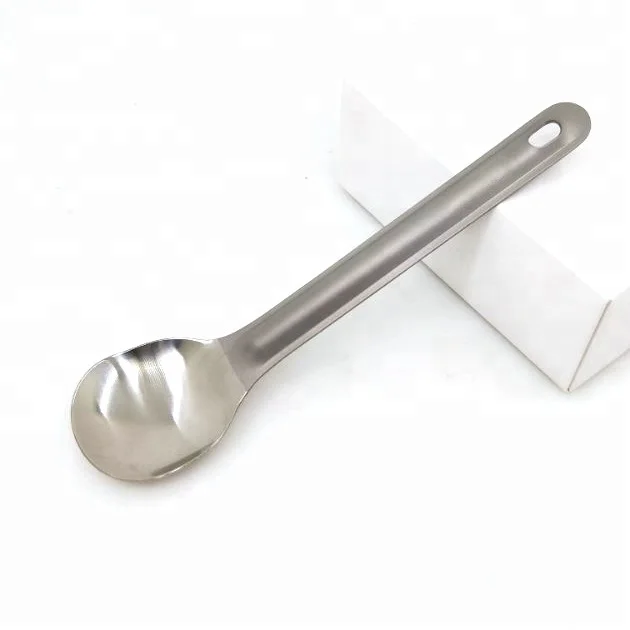 Titanium Food Grade spoon With outdoor camping hiking tableware