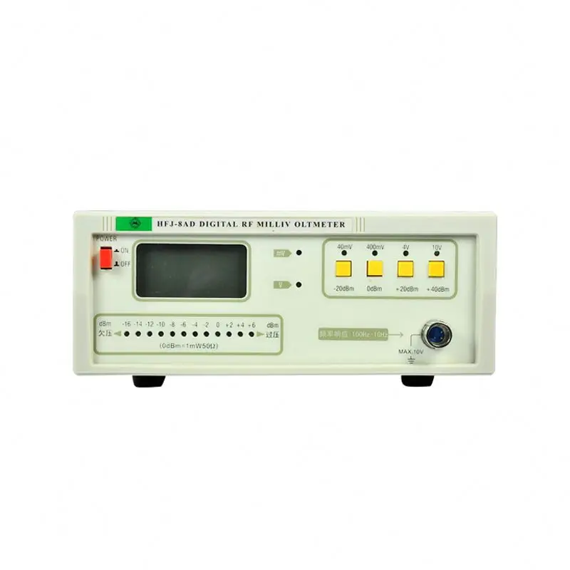 Factory Direct HFJ-8AD Digital RF Millivoltmeter 100Hz-1000MHz 1mV-10V LCD Display with 3999 readout HFJ-8AD
