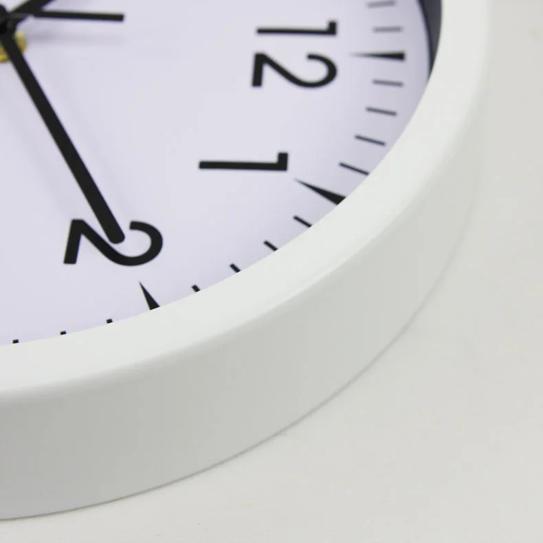12 inch simple office design round plastic decorative bulk wall clock