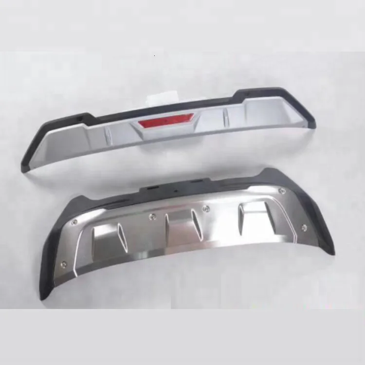 High quality car accessories front & rear bumper guard protector skid plate for 2016 toyota fortuner