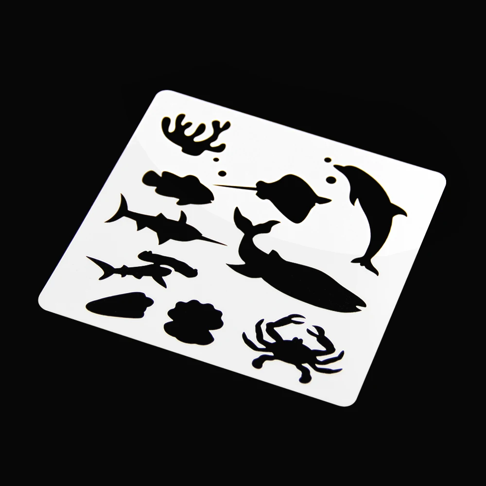 journaling joy stencil plastic DIY custom acrylic bookmark tracker shape for toys kids planner accessories stencil