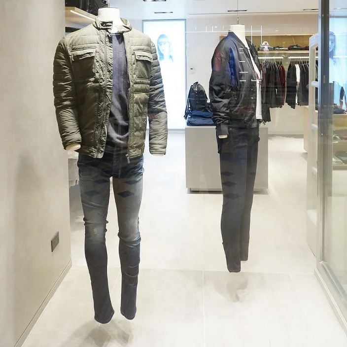 Detachable Buttocks Fabric Hanging Body Form Dummy Mannequin for Clothes Window Display Torso Mannequins