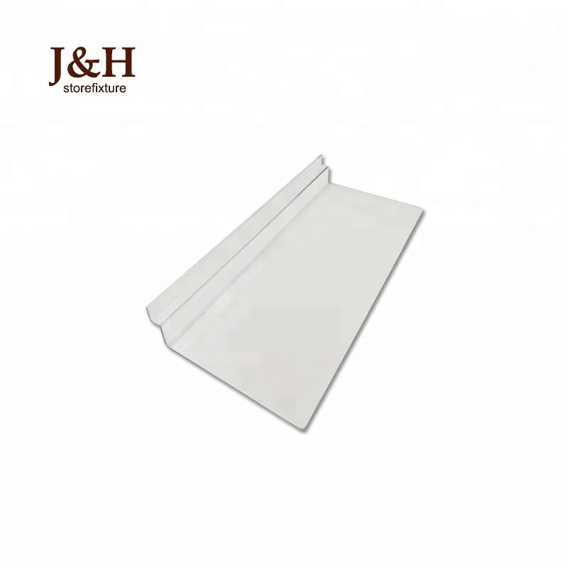 J&H Storefixture Slatwall 24.8*10.5cm Flat Clear Acrylic Plastic Shoe Display Shelf Product Display Holder