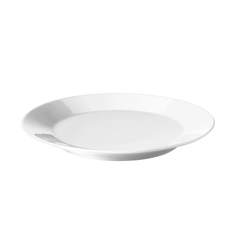 Custom White Round Deep Ceramic Soup Bowl Dish Plate for Party Centerpiece