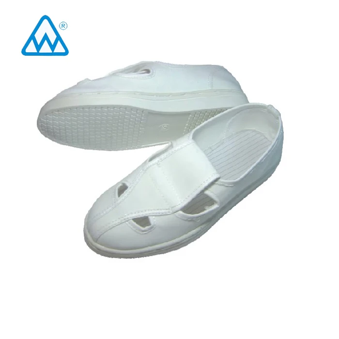 Anti-static PVC Safety Working shoes / ESD Conductive 4-Holes Butterfly Shoes