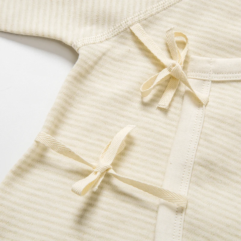 Petite Neverland cute kimono style newborn organic natural colored cotton baby clothes