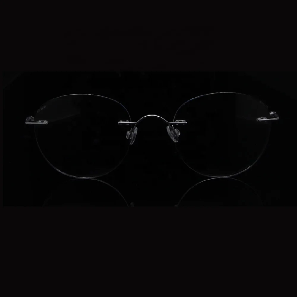 
NO MOQ popular eyewear titanium metal optical glasses frame titan rimless optical frames 