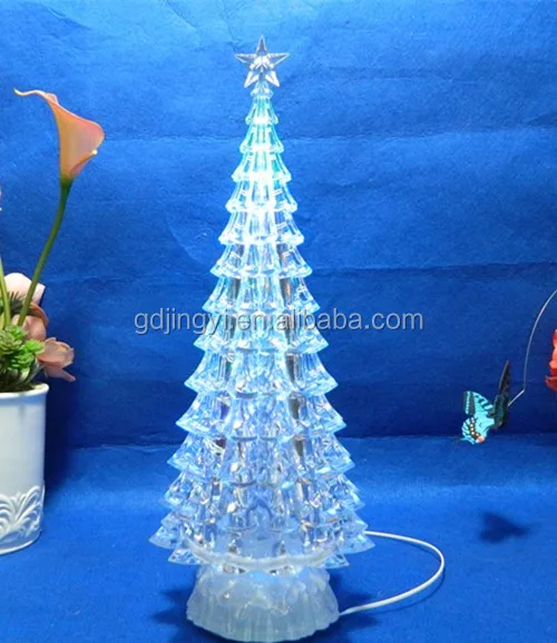 King Need Wholesale Acrylic Crystal LED Tower Christmas Tree with Try Me