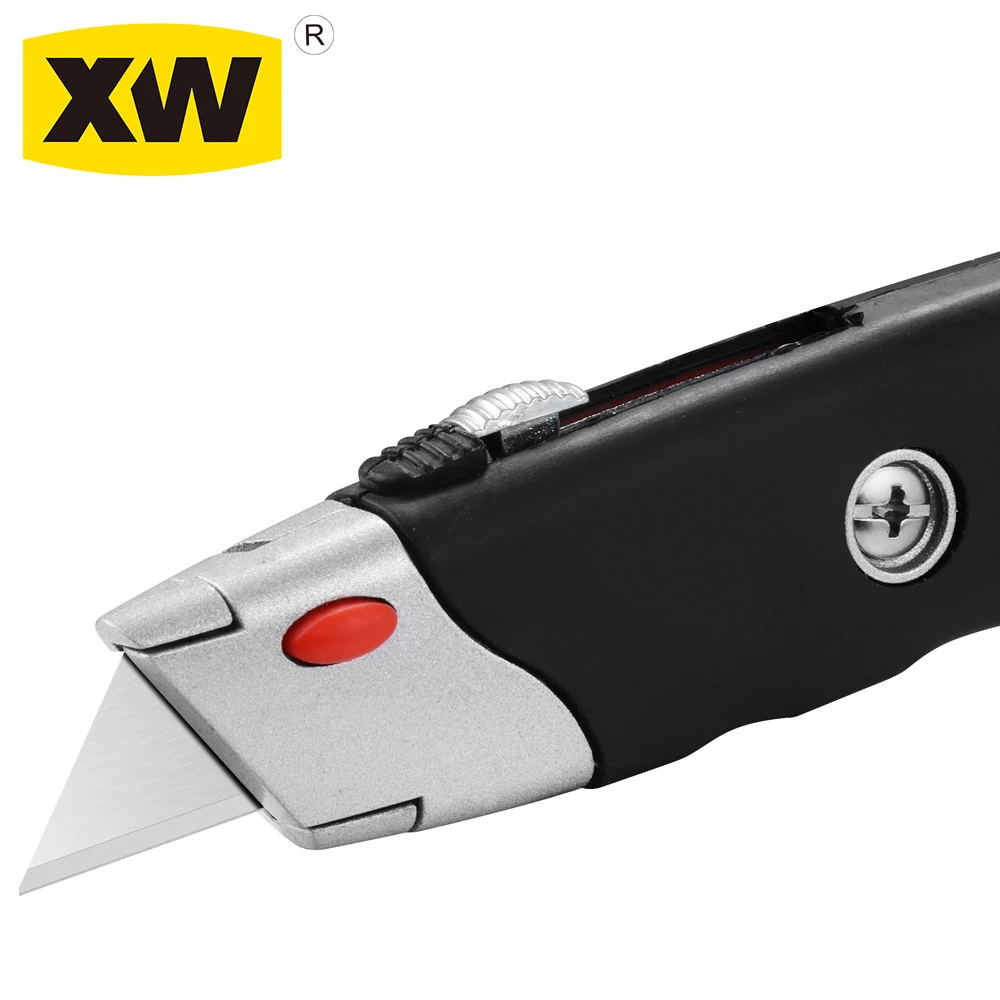 Easy open  blade storage TPR rubber quick change utility cutter