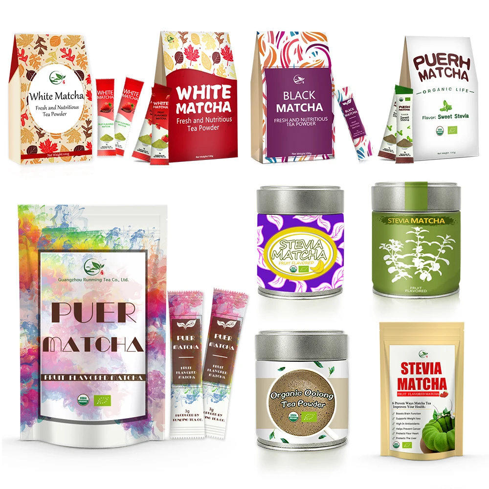 
Вкусный мгновенный травяной экстракт Puer Pu Erh Stevia Tea, полифенольный порошок 