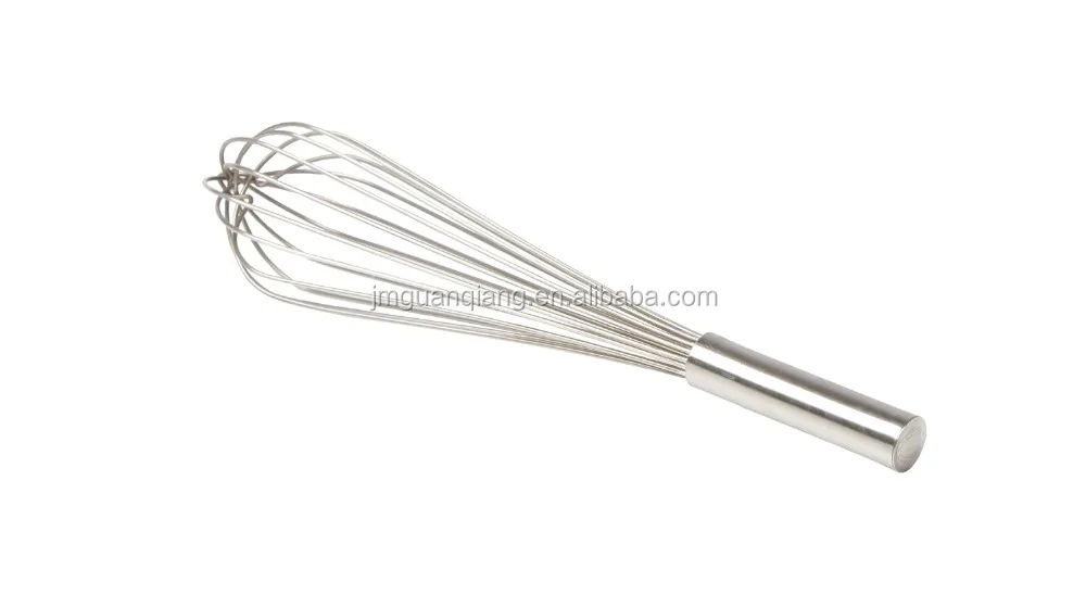 Kitchen Mixing Tools 10 Inch Stainless Steel french whisk piano whisk wire whip With Spring Handle