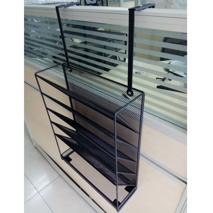Wholesale 5-Layer Office Wall-Mounted File Organizer Metal Mesh Hanging File Holder with Factory Best Price!