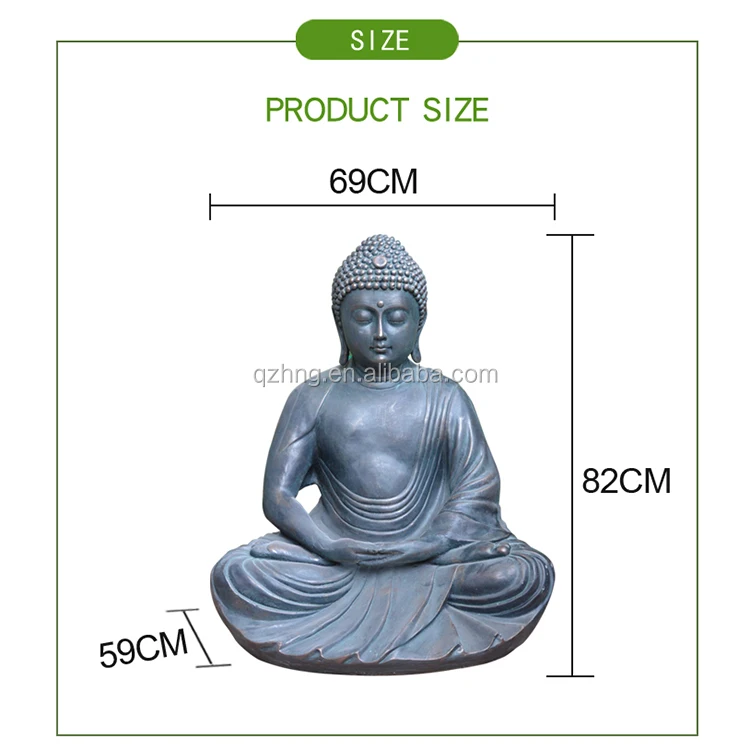 Hot Sale GRC Stone Sitting Chinese Buddha Statue