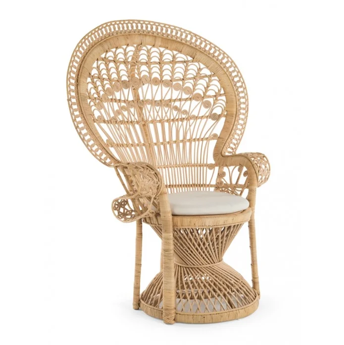 
Natural Wicker Rattan Peacock Chair 