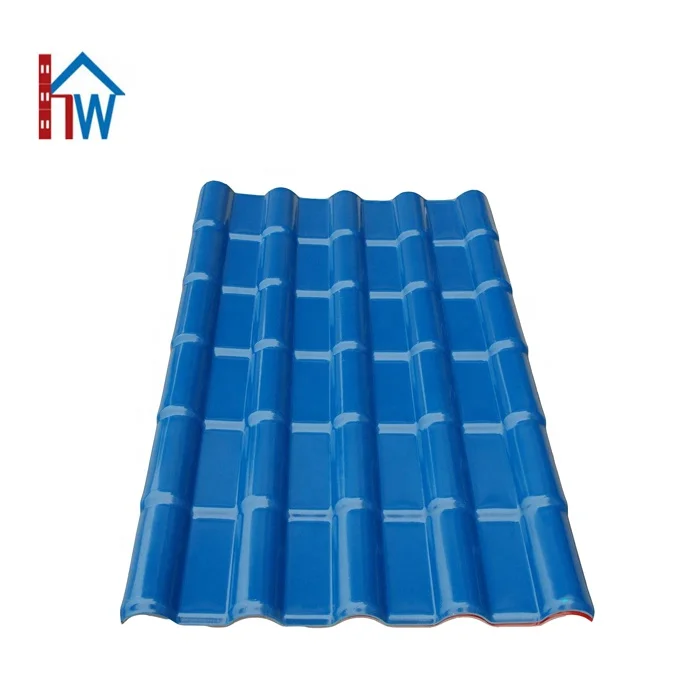 Factory outlet Spanish style plastic roof tile / pvc plastic roof tile / asa synthetic resin roof tile