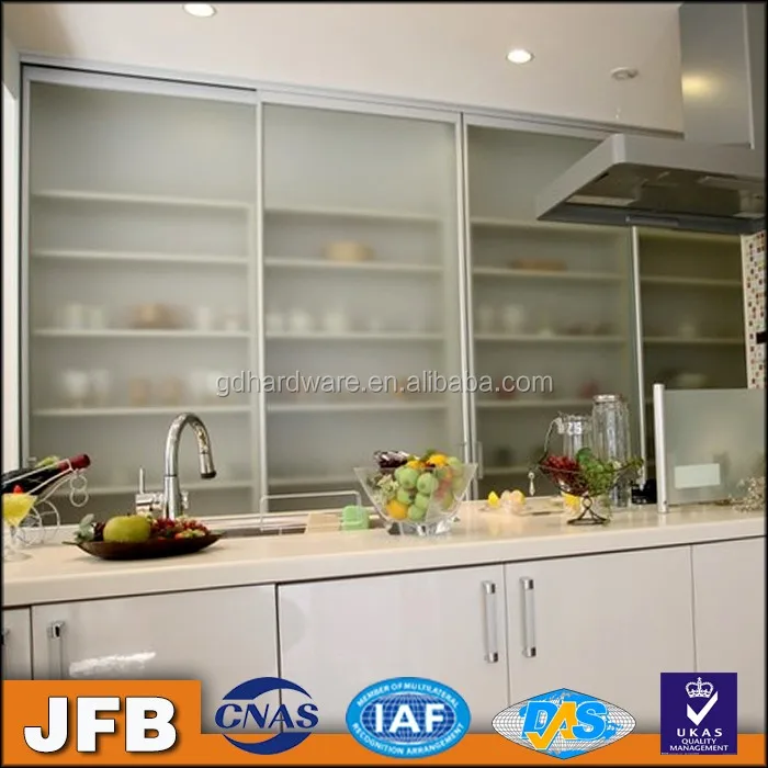 made in China home furniture kitchen accessories kitchen cabinet aluminum frame glass door kitchen cabinet doors with glass