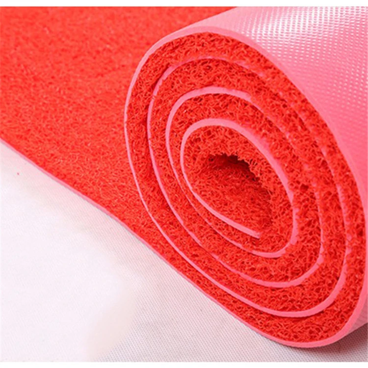 Non-slip waterproof rubber pvc coil cushion mat pvc floor mat carpet