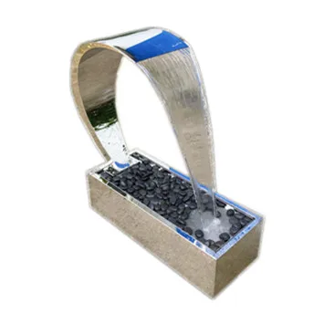 Garden stainless steel waterfall water cascade for garden decoration