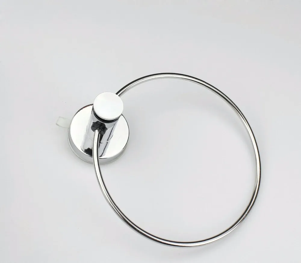 
Luxury Bathroom Accessories Towel Ring shelf Push to Lock Suction Cup 