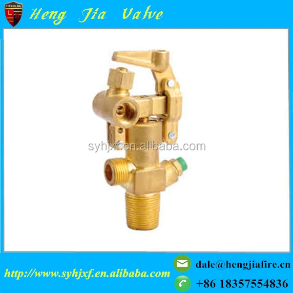 
45kg Brass CO2 fire extinguisher valve/Co2 gas cylinder valve uses on boat 