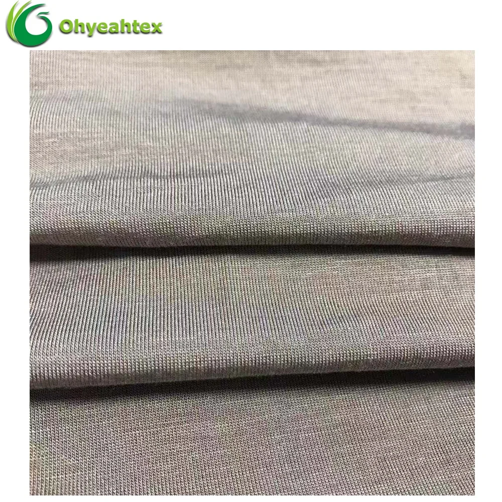 Knit Compact Siro 95% Rayon 5% Spandex Plain Viscose Jersey Fabric For Underwear