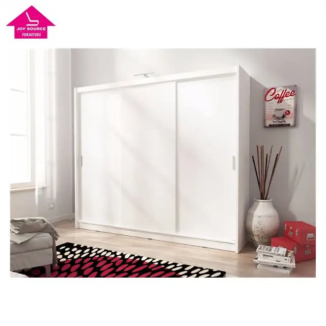 Modern design wardrobe wood bedroom furniture with sliding door manufactures direct