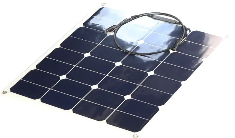 Custom made 50W Parasol/ Beach Umbrella caravan vehicle rated flexible solar photovoltaic panel