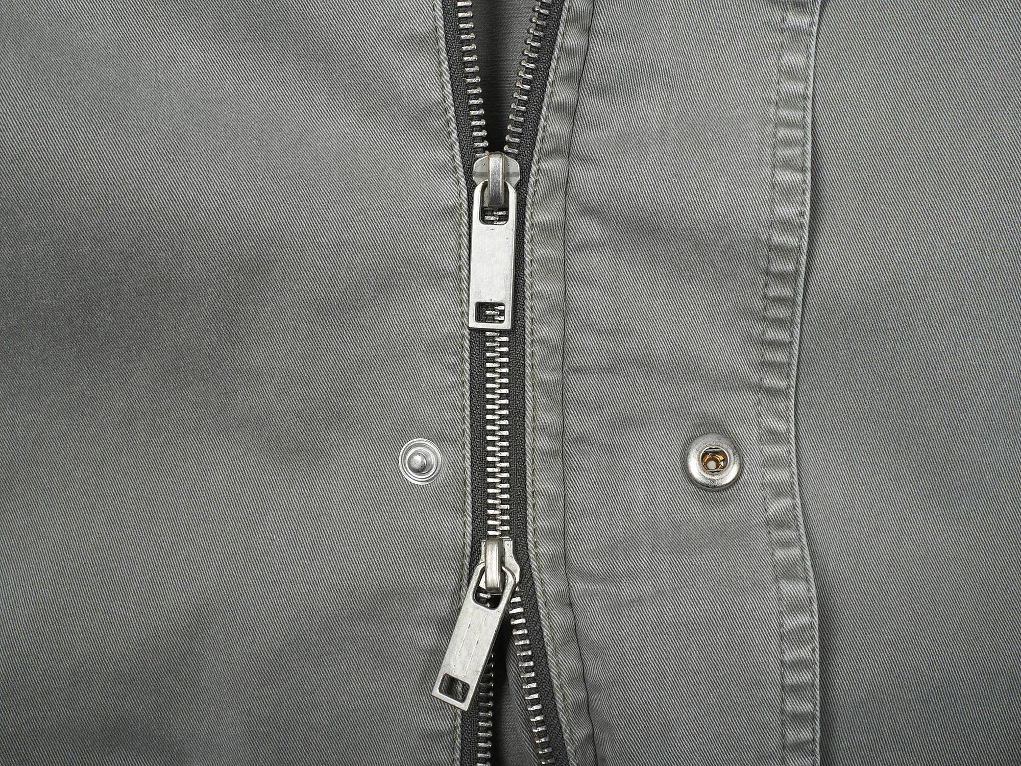 European Mens 97% Cotton 3% Elastane Twill Fishtail Parka In Garment Washed