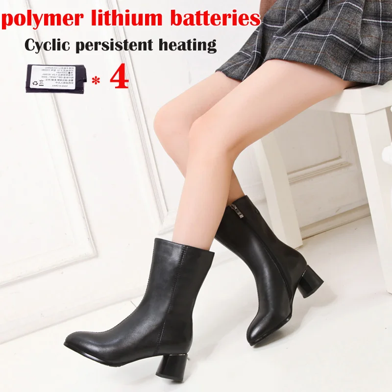 Женские уличные ботинки с защитой от холода и электрическим подогревом, новинка 2021