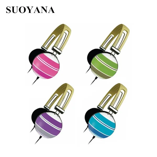 Simple Design Comfort Earbuds Headphones Promotion Wired Headset With Transfer  Printing For Kids