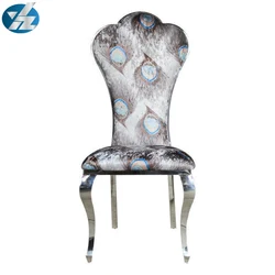 New Royal Style PU Leather Dining Chair For Wedding