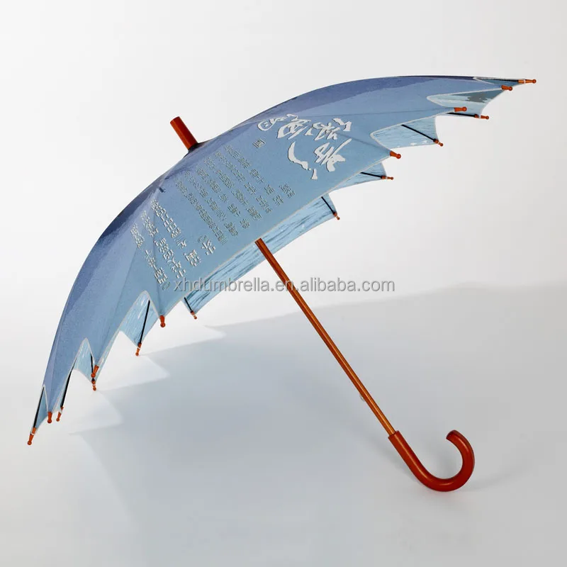 flower shape umbrella with custom design umbrellas