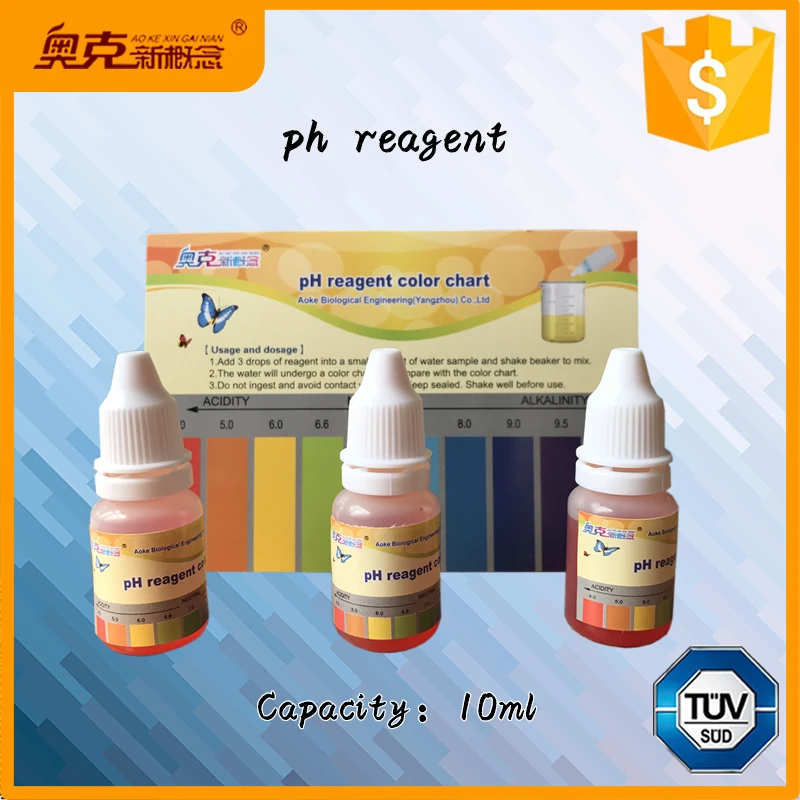 pH reagent test alkaline water filters